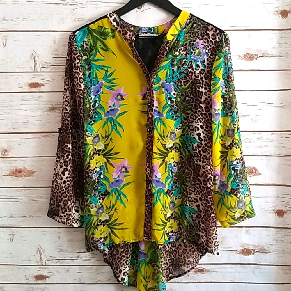 5/$30 🎀 Mesmerize | Romantic Boho Artsy Sheer Blouse